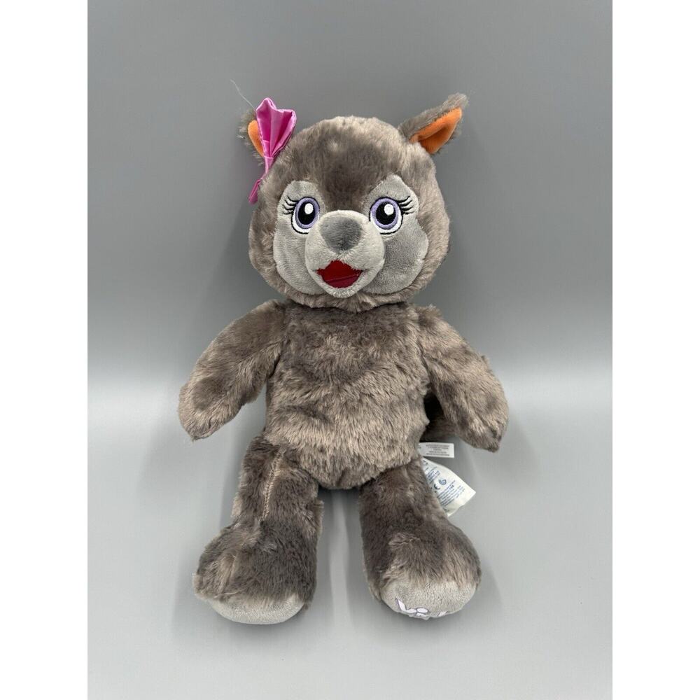 Build a Bear Workshop VIOLET‎ THE WOLF 13” Plush Stuffed Animal Toy BABW 2019